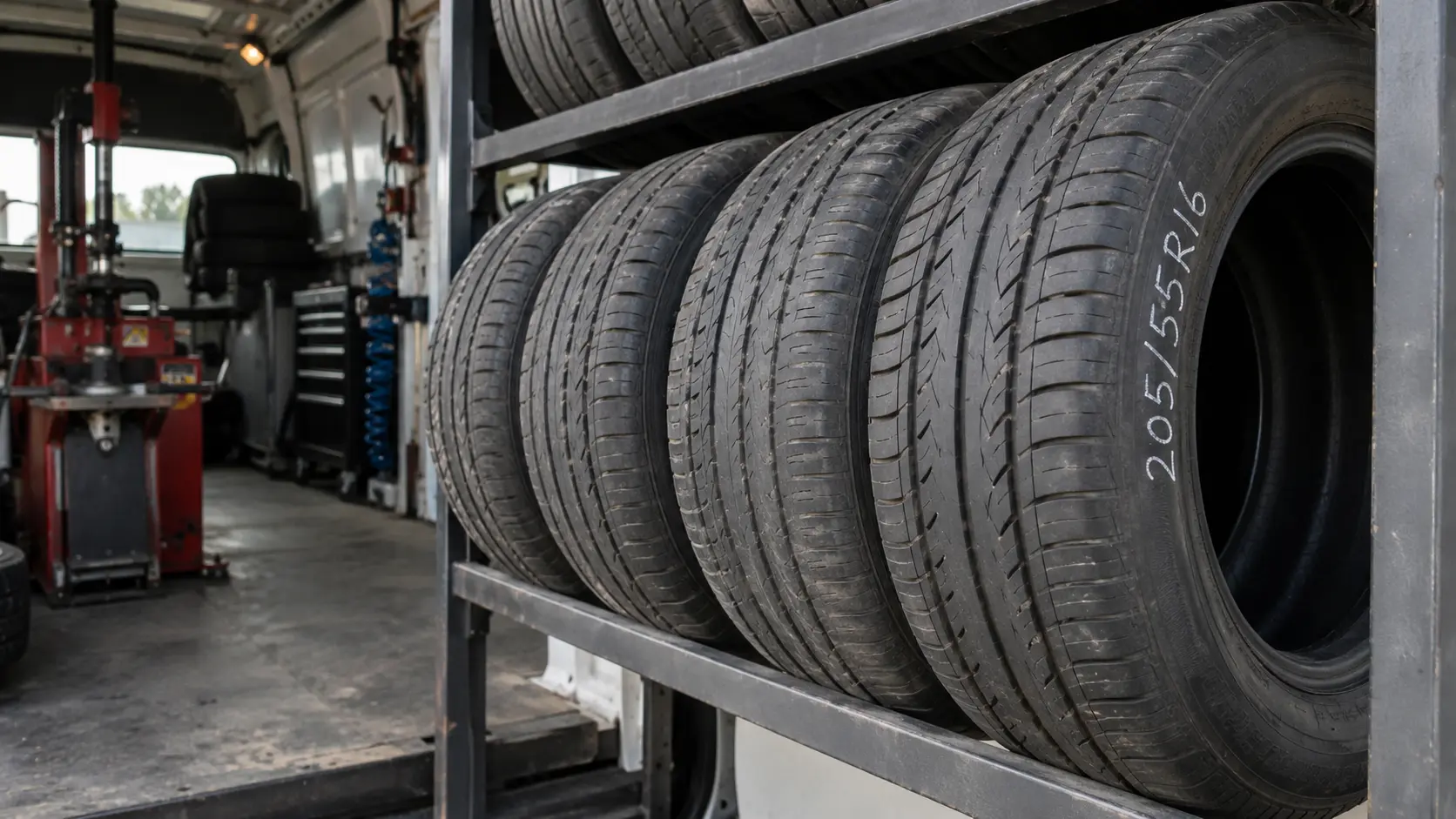 Quality used tires inspected and ready for mobile installation